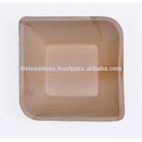 Best Quality Areca leaf Elegant Royal Square Plate (5.5 Inch )